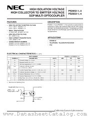 PS2832-1-F4 datasheet pdf NEC