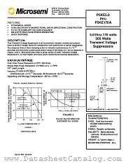 P5KE80 datasheet pdf Microsemi