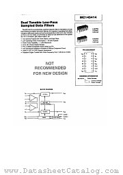 MC145414 datasheet pdf Motorola