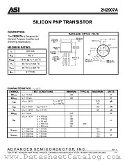 2N2907 datasheet pdf Advanced Semiconductor