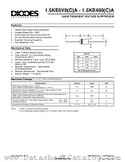 1.5KE350(C)A datasheet pdf Fairchild Semiconductor