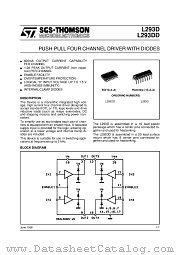 L293 datasheet pdf ST Microelectronics