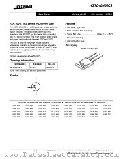 HGTG40N60C3 datasheet pdf Intersil