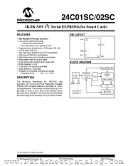 24C02SC-W08 datasheet pdf Microchip