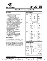 24LC16B-SL datasheet pdf Microchip