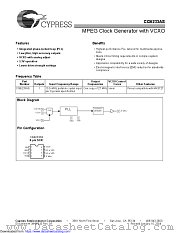 CG6233AS datasheet pdf Cypress