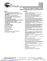 CY22393/4/5 datasheet pdf Cypress