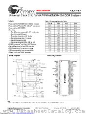 CY28341-3 datasheet pdf Cypress