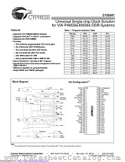 CY28347 datasheet pdf Cypress