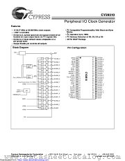 CY28510 datasheet pdf Cypress