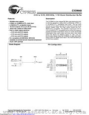 CY29940 datasheet pdf Cypress