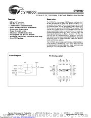 CY29947 datasheet pdf Cypress