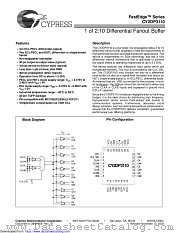 CY2DP3110 datasheet pdf Cypress