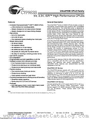 CY37512VP datasheet pdf Cypress