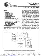 CY62136CV30 datasheet pdf Cypress