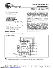 CY62138CV33 datasheet pdf Cypress
