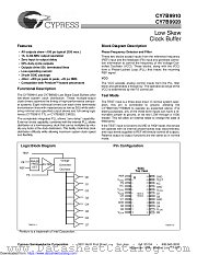 CY7B9910/9920 datasheet pdf Cypress
