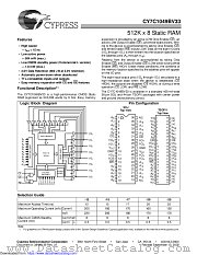CY7C1049BV33 datasheet pdf Cypress