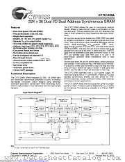 CY7C1299A datasheet pdf Cypress