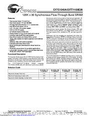 CY7C1345A datasheet pdf Cypress