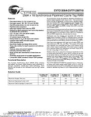 CY7C1359A datasheet pdf Cypress