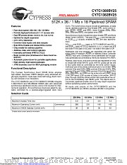 CY7C1380BV25 datasheet pdf Cypress