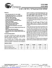 CY7C1386B datasheet pdf Cypress
