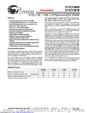 CY7C1387B datasheet pdf Cypress