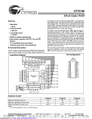 CY7C186 datasheet pdf Cypress