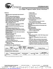 CYS25G01K100 datasheet pdf Cypress