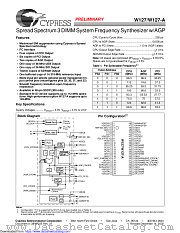 W127 datasheet pdf Cypress
