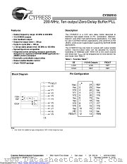 CY292510 datasheet pdf Cypress
