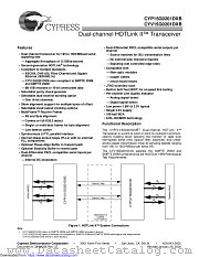 CYP15G0201DXB datasheet pdf Cypress