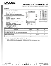 3.0SMCJ160A datasheet pdf Diodes