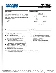 74AHC1G04 datasheet pdf Diodes
