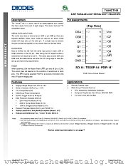74AHCT164S14-13 datasheet pdf Diodes