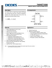 74AHCT1G00W5-7 datasheet pdf Diodes