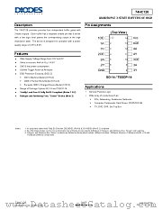 74HC126T14-13 datasheet pdf Diodes