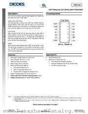 74HC164T14-13 datasheet pdf Diodes