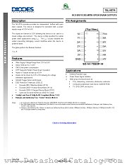 74LV07AT14-13 datasheet pdf Diodes