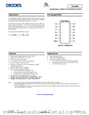 74LV86AT14-13 datasheet pdf Diodes