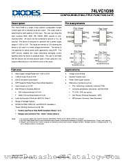 74LVC1G98 datasheet pdf Diodes