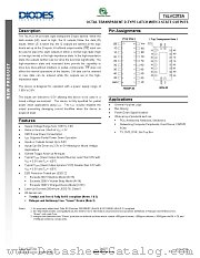 74LVC373AT20-13 datasheet pdf Diodes