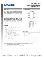 74LVCE1G07W5-7 datasheet pdf Diodes