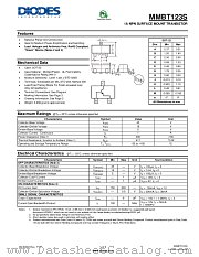 MMBT123S-7-F datasheet pdf Diodes