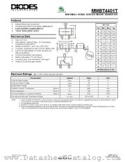MMBT4401T-7-F datasheet pdf Diodes