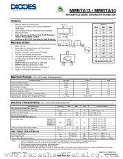 MMBTA14-7-F datasheet pdf Diodes