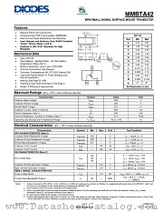MMBTA42-7-F datasheet pdf Diodes