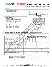 PR1501GS-B datasheet pdf Diodes
