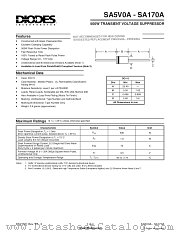 SA60(C)A datasheet pdf Diodes